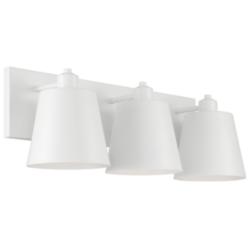 Capital Alden 24" Wide Matte White 3-Light Bath Light
