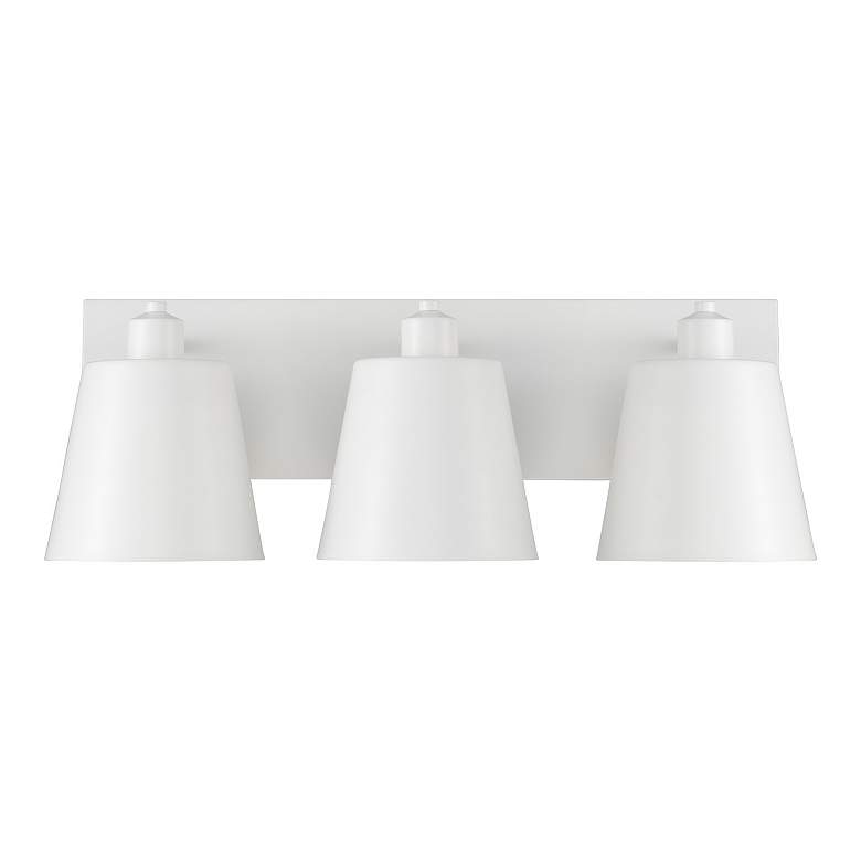 Image 4 Capital Alden 24" Wide Matte White 3-Light Bath Light more views