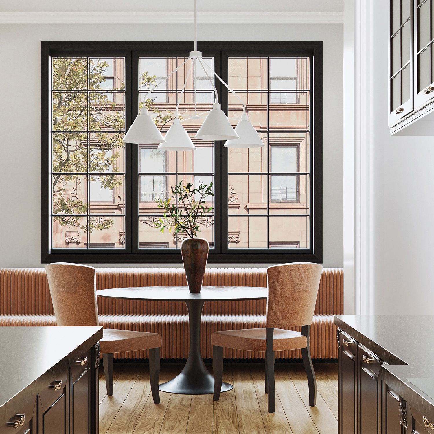 Image 6 Capital Alden 32 1/2" Wide Matte White 4-Light Chandelier more views