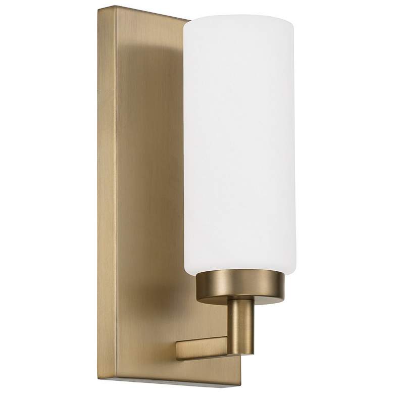 Image 2 Capital Alyssa 11" High Aged Brass Wall Sconce