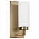 Capital Alyssa 11" High Aged Brass Wall Sconce