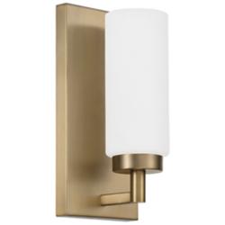 Capital Alyssa 11" High Aged Brass Wall Sconce