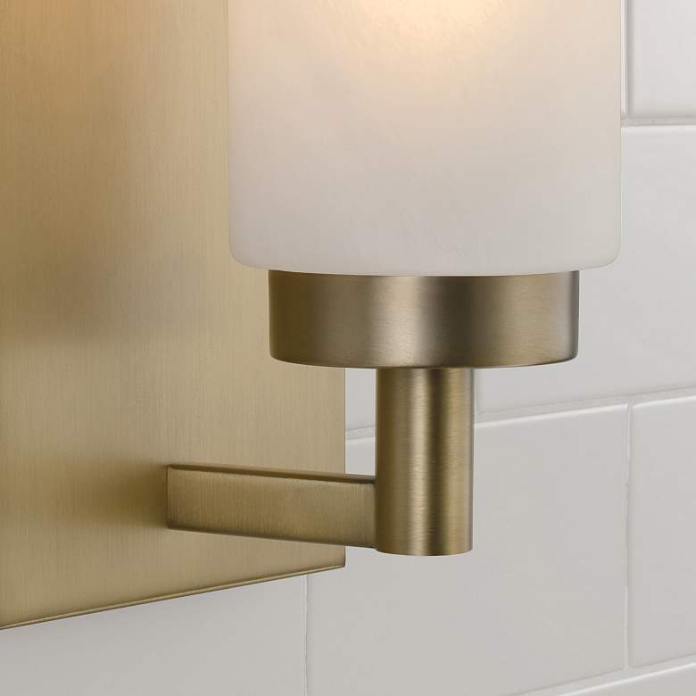 Image 4 Capital Alyssa 11" High Aged Brass Wall Sconce more views
