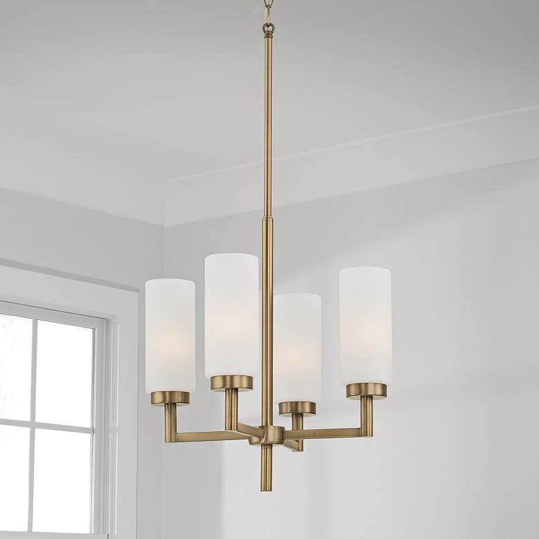 Image 1 Capital Alyssa 16 1/4" Wide Aged Brass 4-Light Pendant