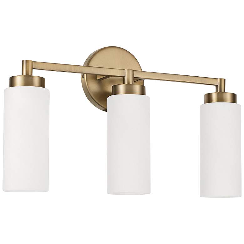 Image 2 Capital Alyssa 19" Wide Aged Brass 3-Light Bath Light