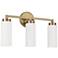 Capital Alyssa 19" Wide Aged Brass 3-Light Bath Light