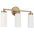 Capital Alyssa 19" Wide Aged Brass 3-Light Bath Light