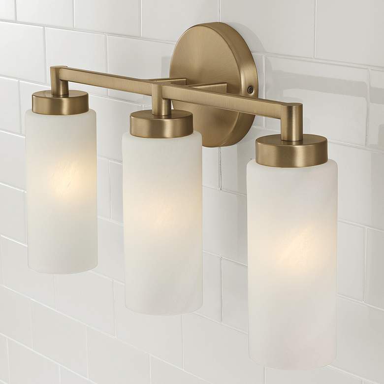 Image 5 Capital Alyssa 19" Wide Aged Brass 3-Light Bath Light more views
