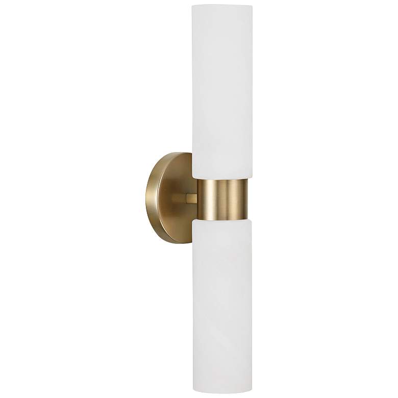 Image 2 Capital Alyssa 20 1/2" High Aged Brass 2-Light Wall Sconce