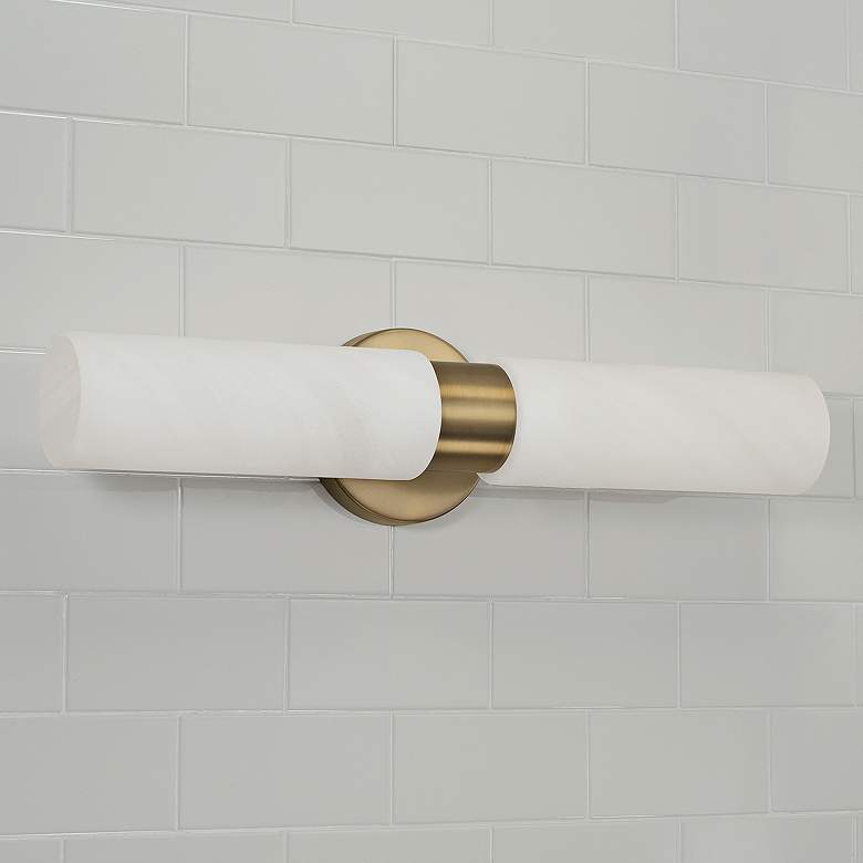 Image 6 Capital Alyssa 20 1/2" High Aged Brass 2-Light Wall Sconce more views