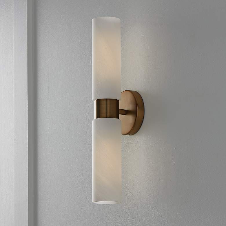 Image 7 Capital Alyssa 20 1/2" High Aged Brass 2-Light Wall Sconce more views