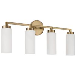 Capital Alyssa 27 1/2" Wide Aged Brass 4-Light Bath Light