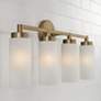 Capital Alyssa 27 1/2" Wide Aged Brass 4-Light Bath Light