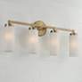 Capital Alyssa 27 1/2" Wide Aged Brass 4-Light Bath Light