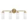 Capital Alyssa 27 1/2" Wide Aged Brass 4-Light Bath Light
