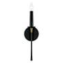 4_Capital Amara 16 3/4"H Matte Black with Brass Wall Sconce more views