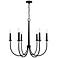 Capital Amara 30 1/2" Wide Matte Black 6-Light Chandelier