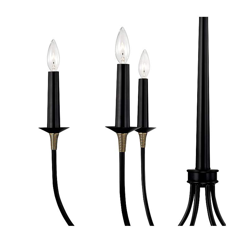 Image 3 Capital Amara 30 1/2" Wide Matte Black 6-Light Chandelier more views