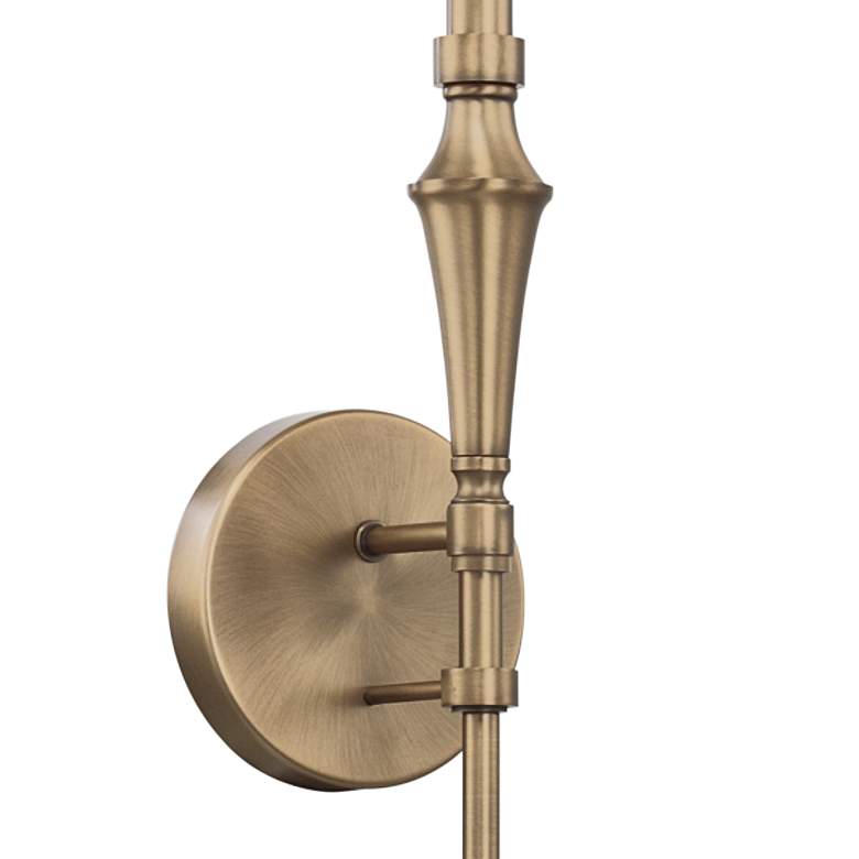 Image 4 Capital Amelia 27 inch High Aged Brass Metal Wall Sconce more views