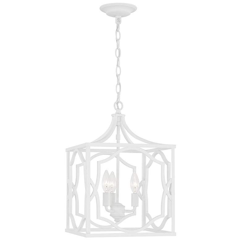 Image 2 Capital Anna 12 1/4"W Textured White 3-Light Lantern Pendant