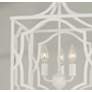 3_Capital Anna 12 1/4"W Textured White 3-Light Lantern Pendant more views