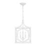 4_Capital Anna 12 1/4"W Textured White 3-Light Lantern Pendant more views