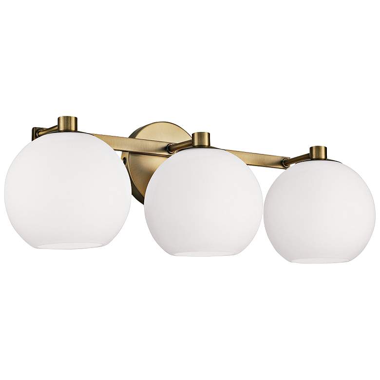 Image 1 Capital Ansley 22 3/4" Wide Aged Brass 3-Light Bath Light