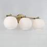 1_Capital Ansley 22 3/4" Wide Aged Brass 3-Light Bath Light