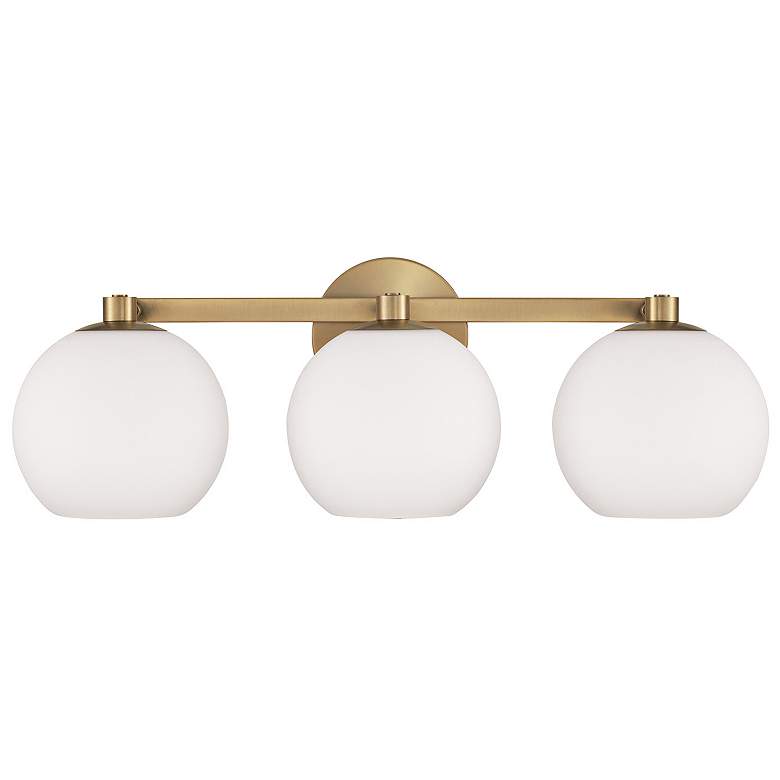 Image 5 Capital Ansley 22 3/4" Wide Aged Brass 3-Light Bath Light more views