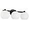 Capital Ansley 22 3/4" Wide Matte Black 3-Light Bath Light