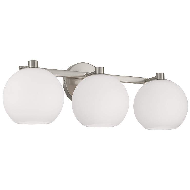 Image 2 Capital Ansley 22 3/4"W Brushed Nickel 3-Light Bath Light