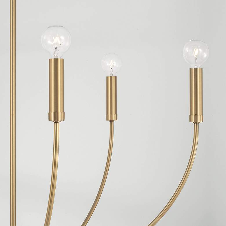 Image 3 Capital Ansley 30 1/4" Wide Aged Brass 6-Light Chandelier more views