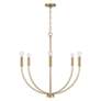 4_Capital Ansley 30 1/4" Wide Aged Brass 6-Light Chandelier more views