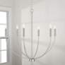 1_Capital Ansley 30 1/4"W Brushed Nickel 6-Light Chandelier
