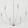 3_Capital Ansley 30 1/4"W Brushed Nickel 6-Light Chandelier more views