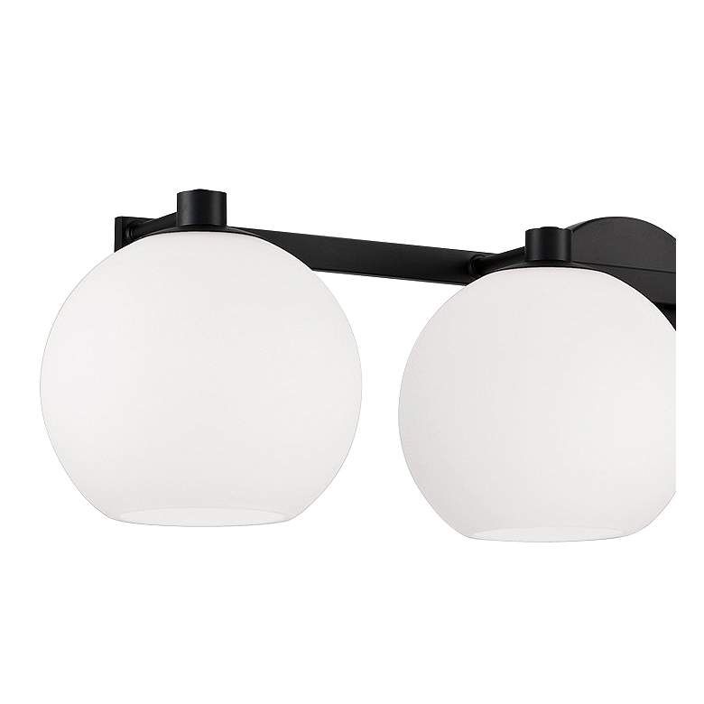 Image 3 Capital Ansley 31" Wide Matte Black 4-Light Bath Light more views