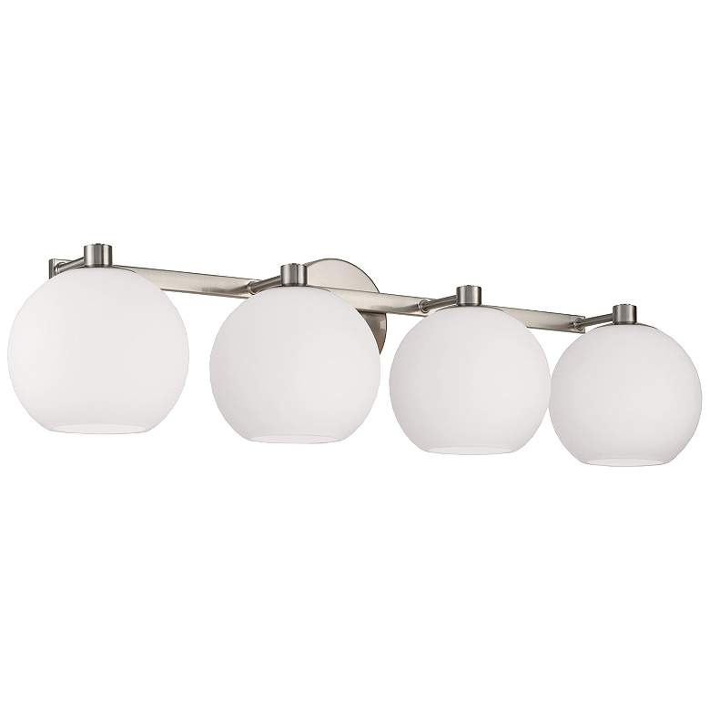 Image 2 Capital Ansley 31"W Brushed Nickel 4-Light Vanity Bath Light