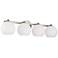 Capital Ansley 31"W Brushed Nickel 4-Light Vanity Bath Light