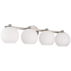 Capital Ansley 31"W Brushed Nickel 4-Light Vanity Bath Light