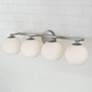 3_Capital Ansley 31"W Brushed Nickel 4-Light Vanity Bath Light more views
