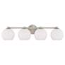 4_Capital Ansley 31"W Brushed Nickel 4-Light Vanity Bath Light more views