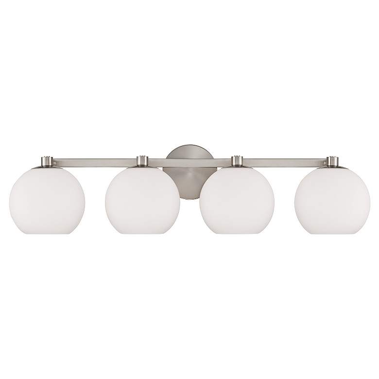 Image 5 Capital Ansley 31"W Brushed Nickel 4-Light Vanity Bath Light more views