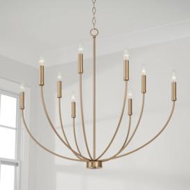 Capital Ansley 35 1/4" Wide Aged Brass 9-Light Chandelier Capital Ansley 35 1/4" Wide Aged Brass 9-Light Chandelier