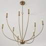 3_Capital Ansley 35 1/4" Wide Aged Brass 9-Light Chandelier more views