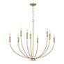 4_Capital Ansley 35 1/4" Wide Aged Brass 9-Light Chandelier more views