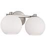 2_Capital Ansley 8" High Brushed Nickel 2-Light Wall Sconce