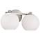 Capital Ansley 8" High Brushed Nickel 2-Light Wall Sconce