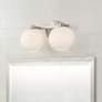 1_Capital Ansley 8" High Brushed Nickel 2-Light Wall Sconce