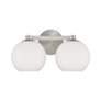 4_Capital Ansley 8" High Brushed Nickel 2-Light Wall Sconce more views