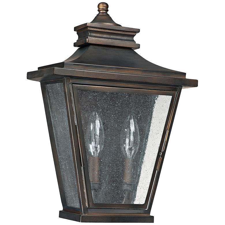 Image 1 Capital Astor 14"H Old Bronze Steel Outdoor Wall Light